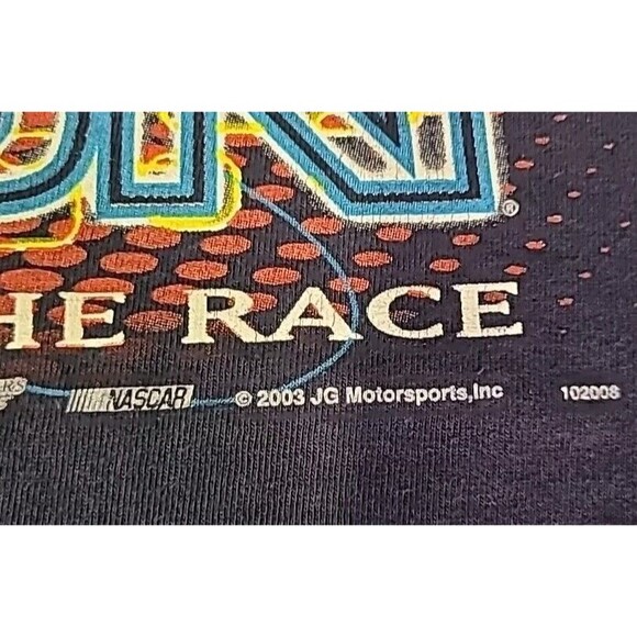Vintage Jeff Gordon Face The Race Chase RACING T-SHIRT XL NASCAR Y2K 03 - Picture 7 of 8